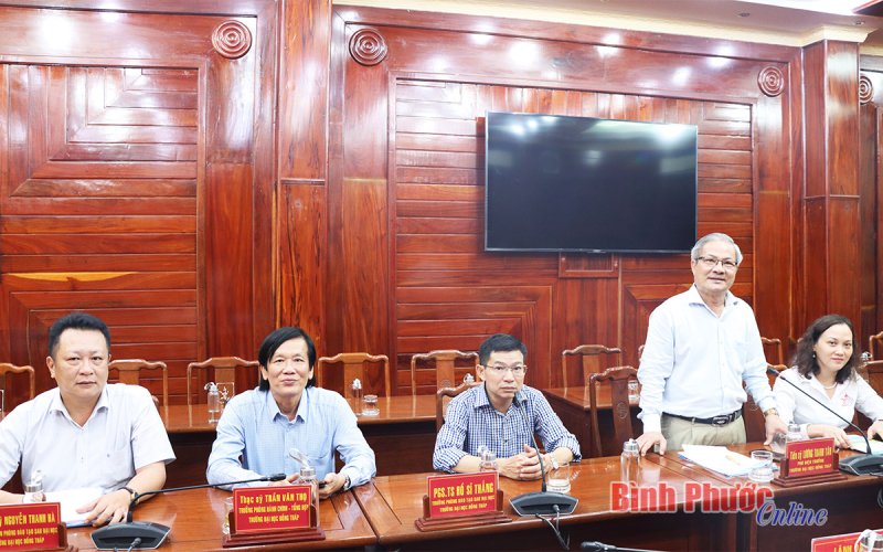 Trường đại học Đồng Tháp mong muốn đào tạo sau đại học cho giáo viên Bình Phước