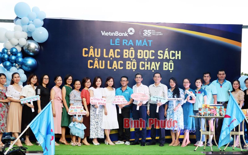 Vietinbank Bình Phước ra mắt CLB đọc sách và CLB chạy bộ