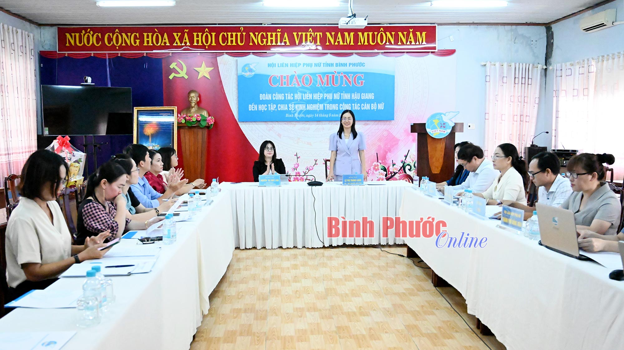 Hội Liên hiệp Phụ nữ tỉnh Hậu Giang học tập, chia sẻ kinh nghiệm tại Bình Phước