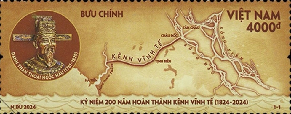 Phát hành bộ tem bưu chính kỷ niệm 200 năm hoàn thành kênh Vĩnh Tế