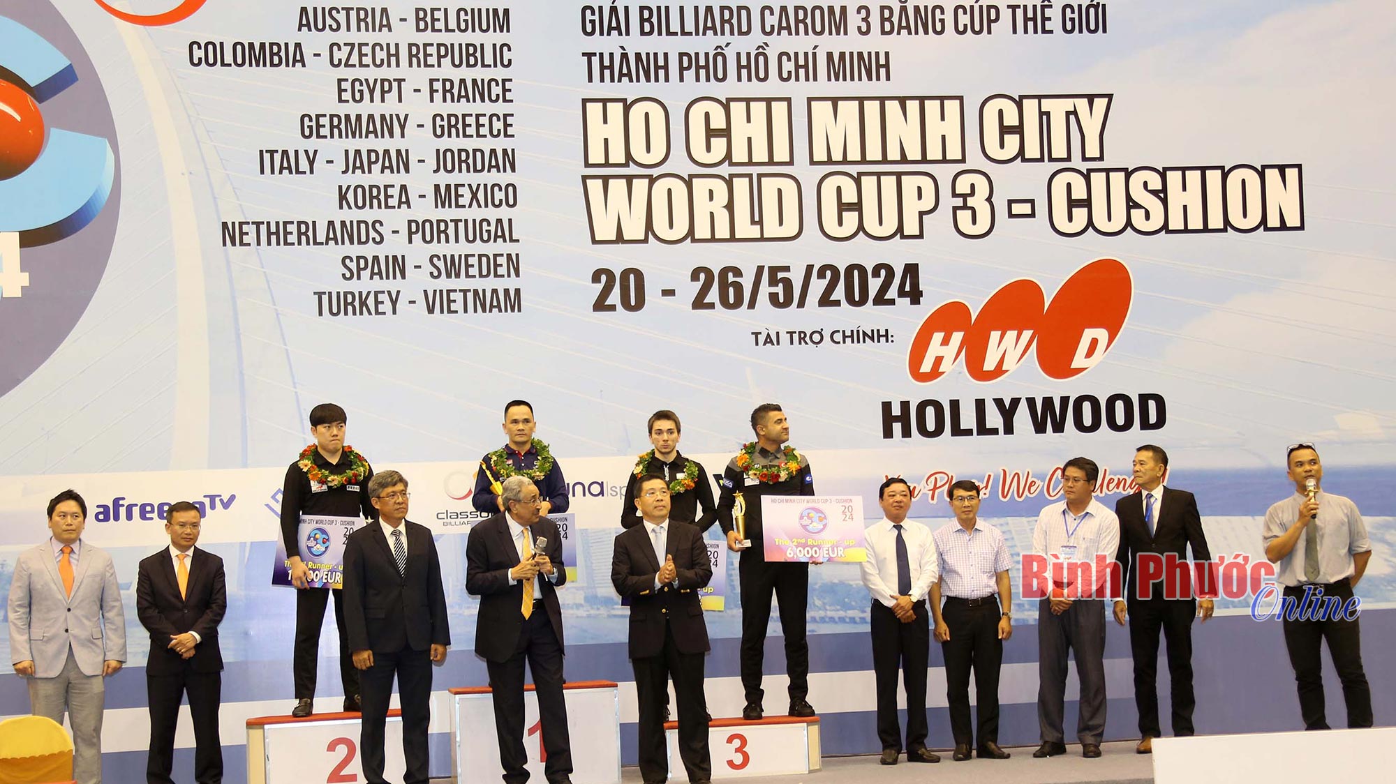Trần Đức Minh đăng quang vô địch Billiard Carom World Cup TP. HCM 2024