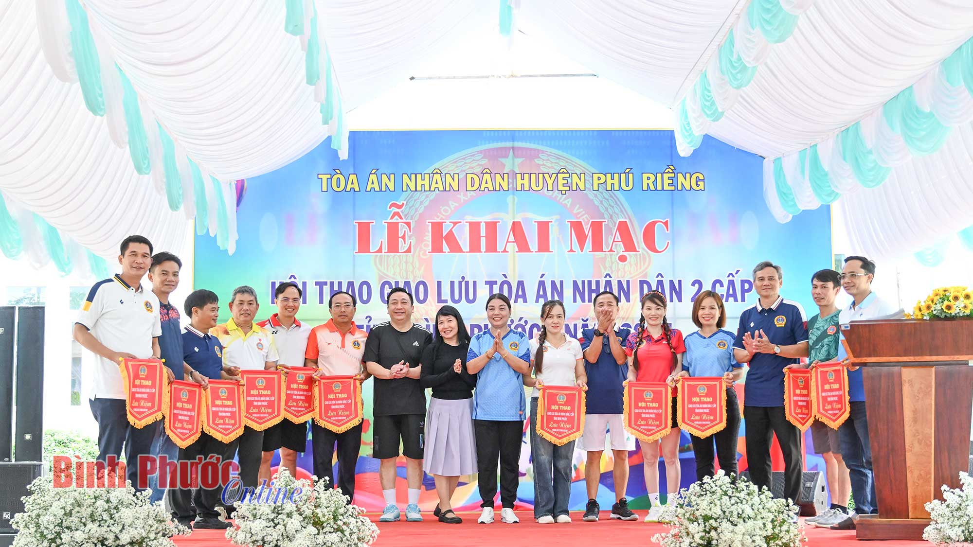 175 vận động viên tham gia Hội thao giao lưu Tòa án nhân dân hai cấp tỉnh Bình Phước năm 2025