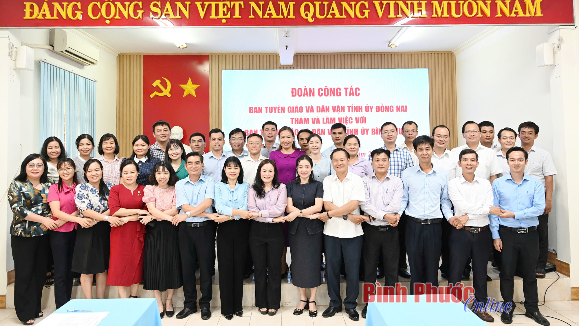 Ban Tuyên giáo và Dân vận Tỉnh ủy Đồng Nai thăm, làm việc với Bình Phước