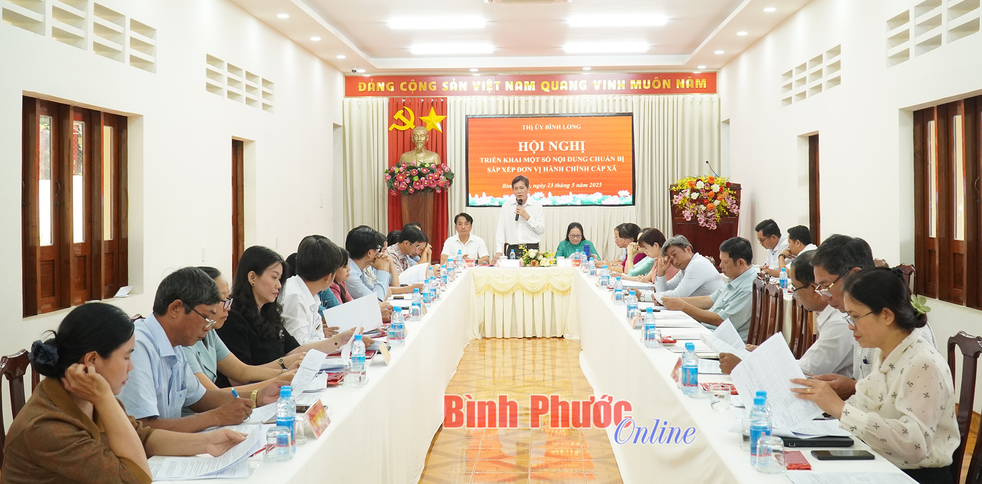 Bình Long triển khai nội dung chuẩn bị sắp xếp đơn vị hành chính cấp xã