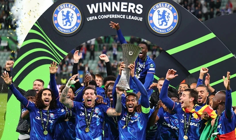 Chelsea lập kỷ lục 'vô tiền khoáng hậu' với chức vô địch Conference League