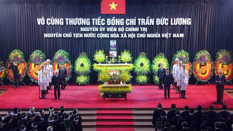 Cử hành trọng thể Lễ truy điệu nguyên Chủ tịch nước Trần Đức Lương