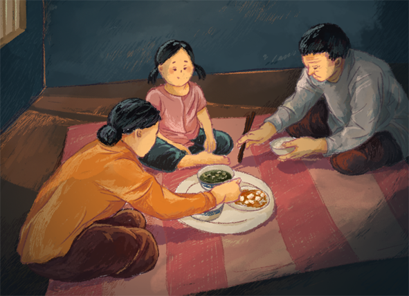 Giỏ cá đồng của ba