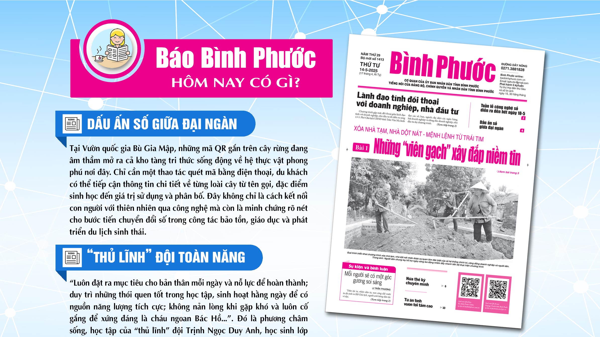 Kính mời độc giả đón đọc báo in Bình Phước hôm nay 14-5-2025