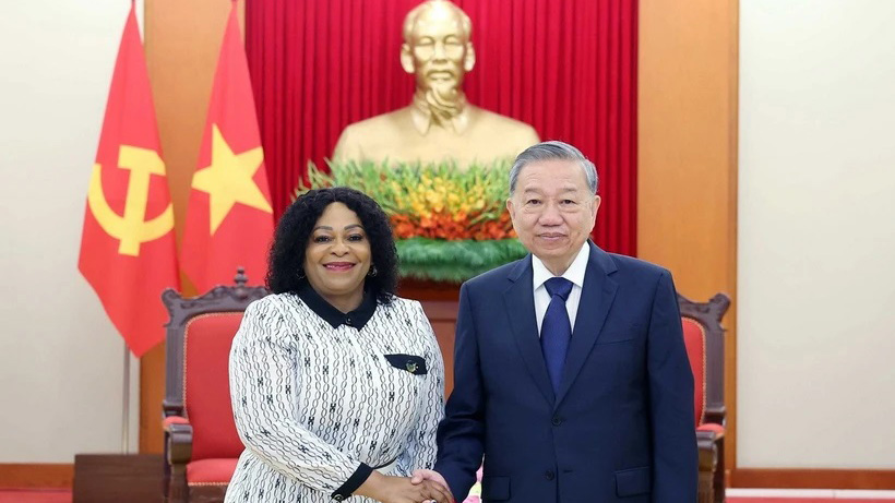 Tổng Bí thư Tô Lâm tiếp Phó Tổng Thư ký thứ nhất Đảng Đại hội Dân tộc Phi