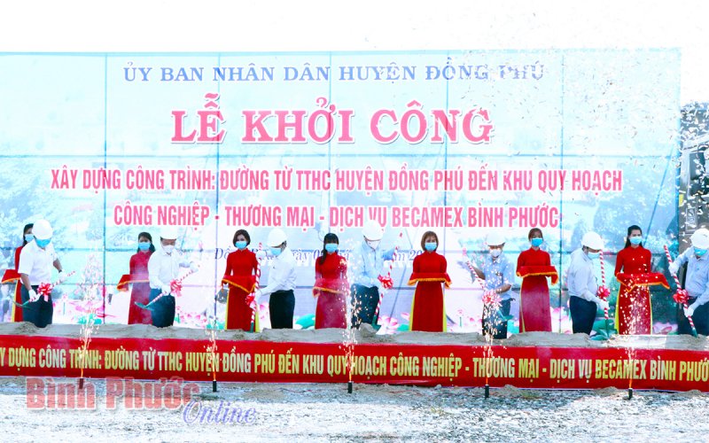 Bình Phước khởi công thêm tuyến đường để kết nối phát triển