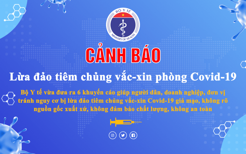 Bộ Y tế cảnh báo lừa đảo tiêm vắc-xin Covid-19