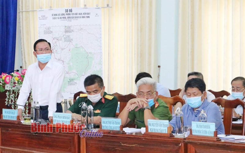 Bù Đăng diễn tập phòng, chống Covid-19