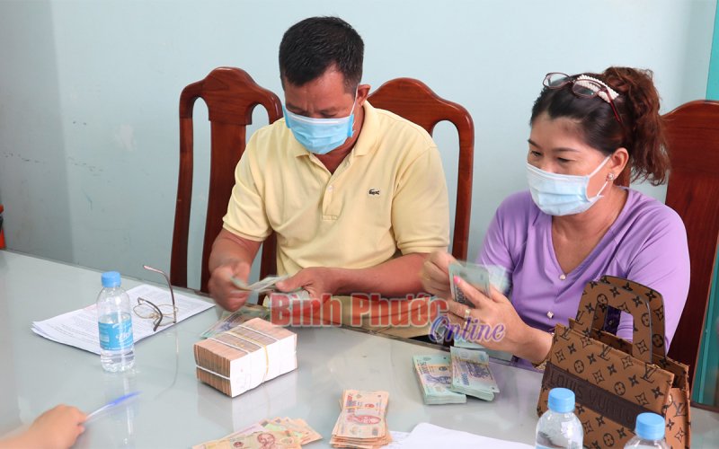 Chi trả tạm ứng tiền bồi thường dự án đường giao thông kết hợp du lịch hồ thủy lợi Phước Hòa