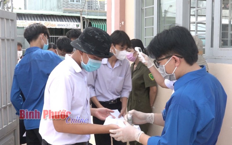 Chơn Thành đảm bảo công tác phòng, chống dịch cho kỳ thi tuyển sinh vào lớp 10 