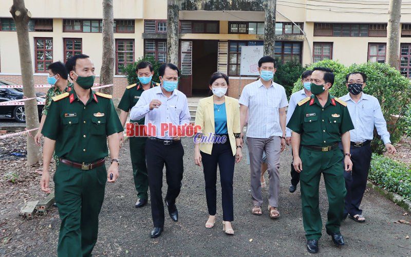 Đảm bảo an toàn tuyệt đối khu cách ly ký túc xá Trường Cao đẳng sư phạm Bình Phước (cũ)