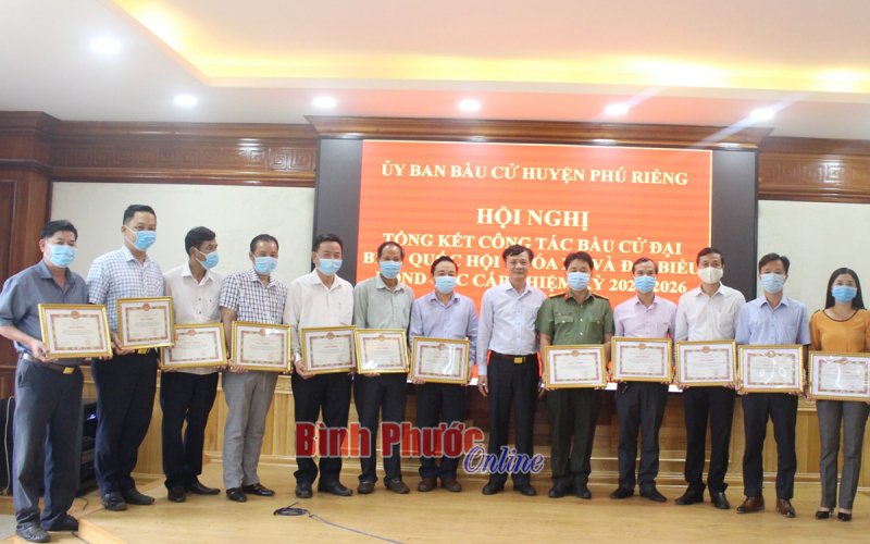 Phú Riềng tổng kết công tác bầu cử đại biểu Quốc hội và HĐND các cấp, nhiệm kỳ 2021-2026