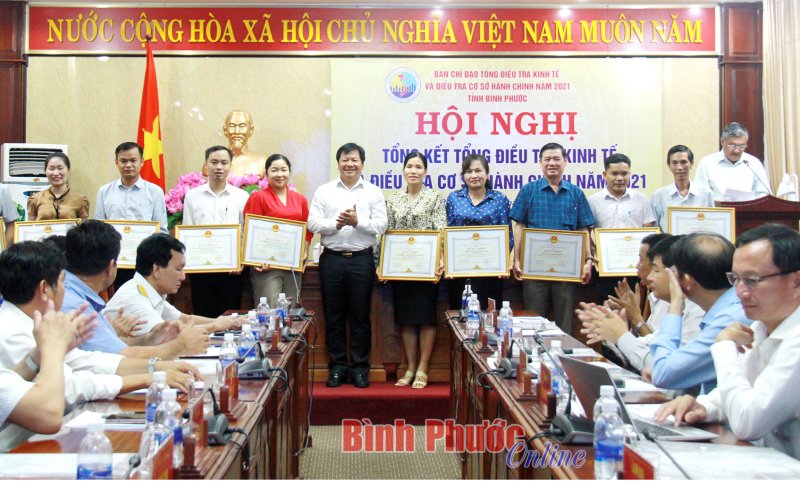 Bình Phước công bố kết quả sơ bộ tổng kết điều tra kinh tế và điều tra cơ sở hành chính 2021