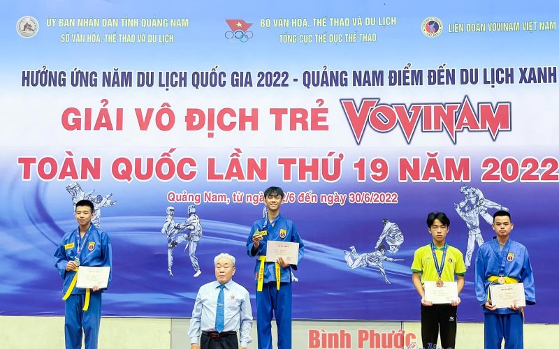 Bình Phước đoạt 6 huy chương giải vô địch trẻ Vovinam toàn quốc lần thứ 19
