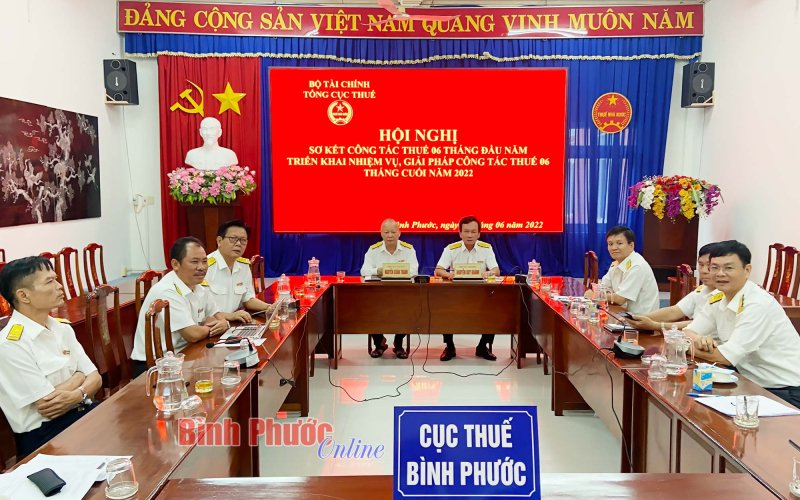 Bình Phước trong nhóm thu thuế cao nhất 6 tháng đầu năm 2022
