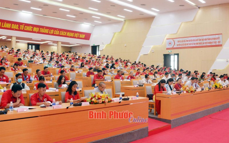 Đại hội đại biểu Hội Chữ thập đỏ tỉnh Bình Phước lần thứ V, nhiệm kỳ 2022-2027