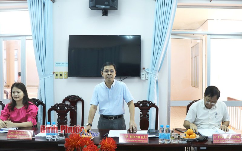 Thường trực Ban chỉ đạo 389 quốc gia làm việc tại Bình Phước