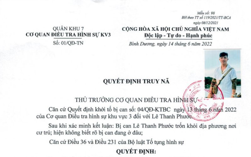 Truy nã đối tượng tổ chức sử dụng trái phép chất ma túy