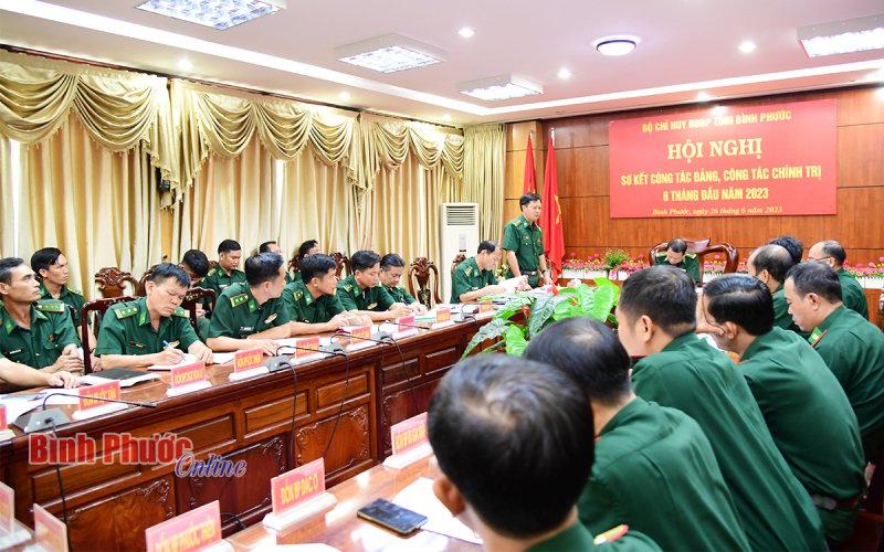 Biên phòng Bình Phước: Sơ kết công tác đảng, công tác chính trị