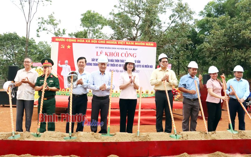 Bình Phước: Khởi công xây dựng nhà văn hóa thôn Thác Dài