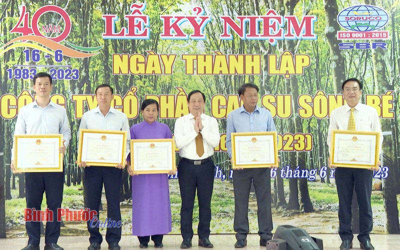 Công ty cổ phần Cao su Sông Bé kỷ niệm 40 năm thành lập