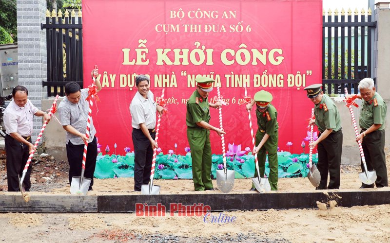 Cụm thi đua số 6 Bộ Công an “Khởi công xây dựng nhà nghĩa tình đồng đội”