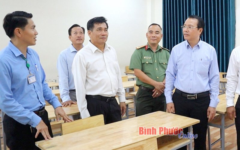Đồng Xoài: Kiểm tra công tác chuẩn bị cho kỳ thi tốt nghiệp THPT năm 2023