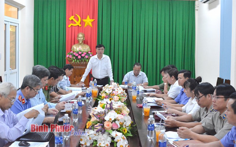 Giám sát tình hình thực thi pháp luật tại Phú Riềng