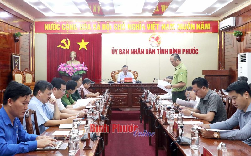 Giao nhiệm vụ tổ chức diễn tập xử lý sự cố cháy rừng cho huyện Bù Gia Mập