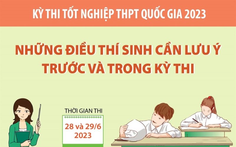 Kỳ thi tốt nghiệp THPT quốc gia 2023: Những điều thí sinh cần lưu ý