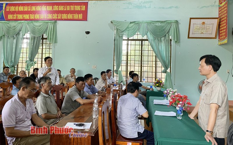 Phú Riềng: Lấy ý kiến thực hiện 2 dự án nâng cấp, mở rộng đường liên xã