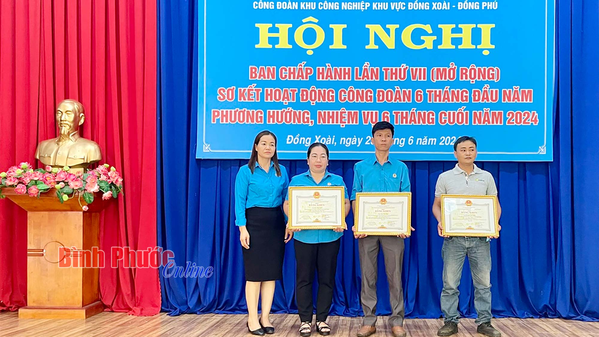 Công đoàn Khu công nghiệp khu vực Đồng Xoài - Đồng Phú phát triển mới 2.113 đoàn viên
