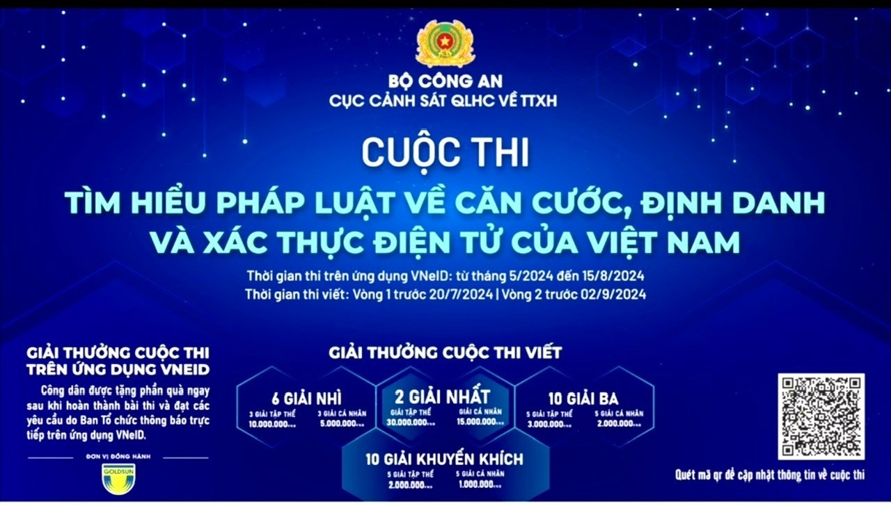 Cuộc thi “Tìm hiểu pháp luật về căn cước, định danh và xác thực điện tử của Việt Nam”