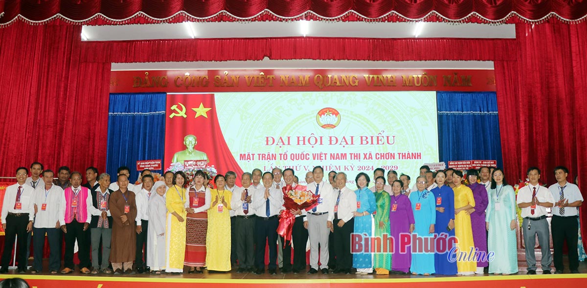 Đại hội MTTQVN thị xã Chơn Thành thành công tốt đẹp