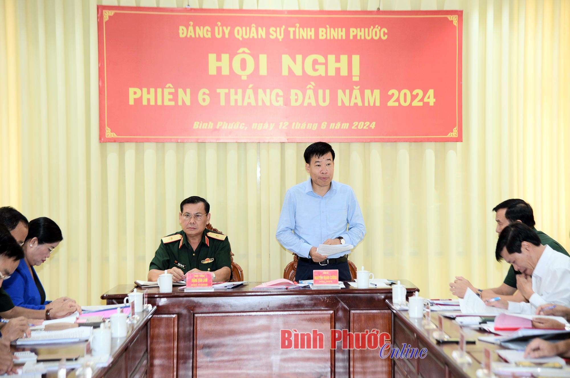Đảng ủy Quân sự tỉnh Bình Phước hội nghị phiên 6 tháng đầu năm