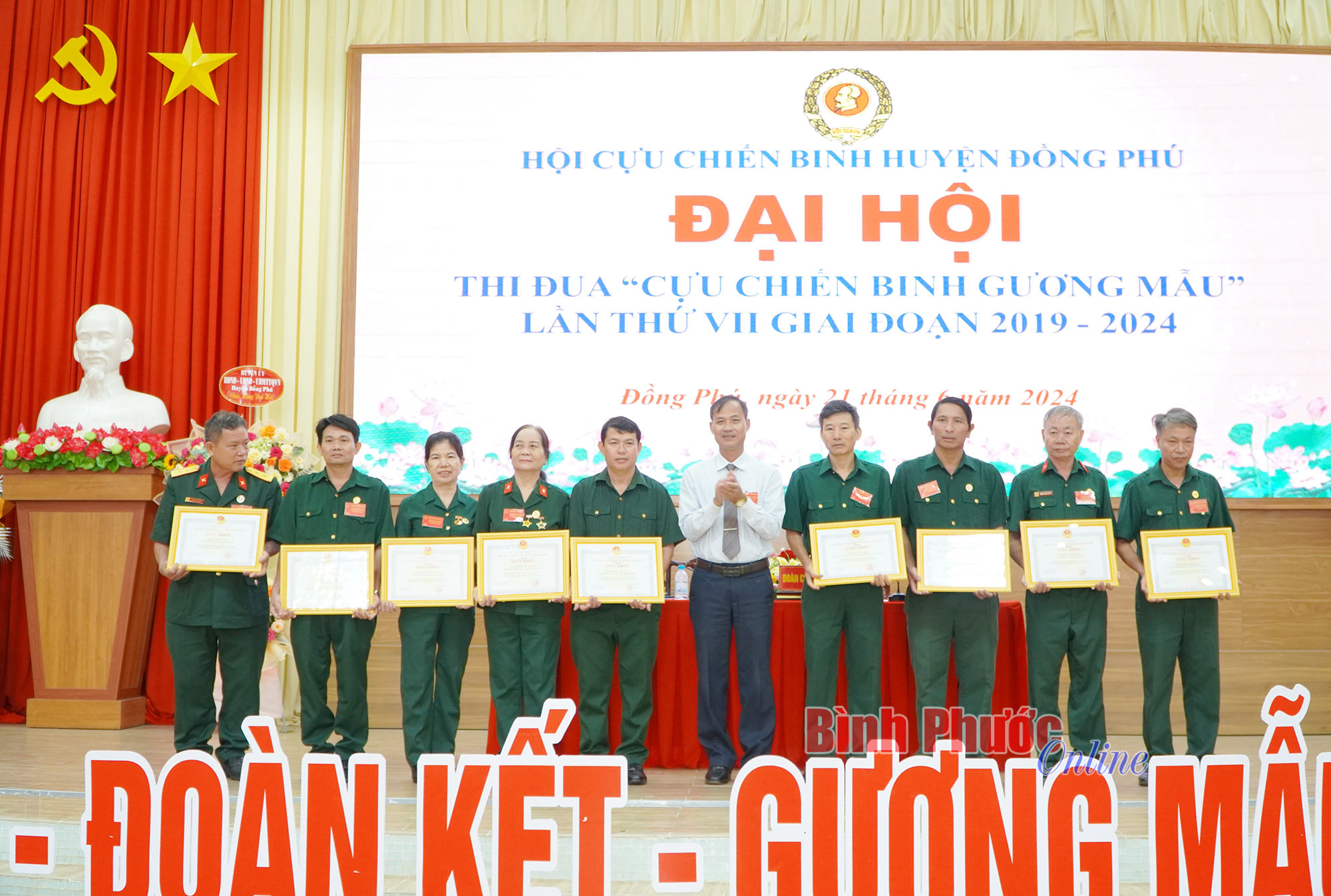 Đồng Phú tổ chức thành công Đại hội thi đua “Cựu chiến binh gương mẫu” lần thứ VII