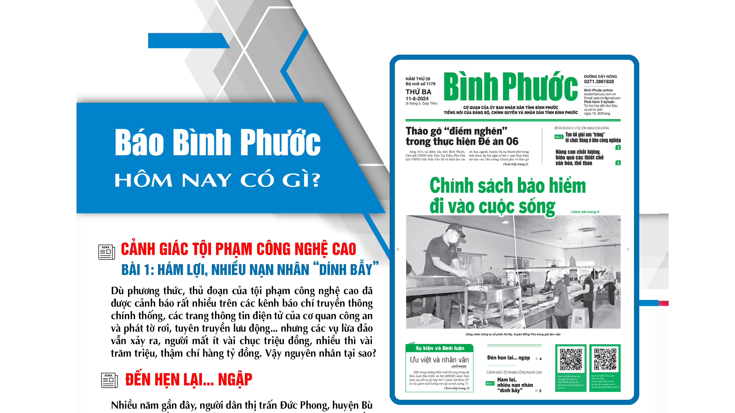 Kính mời độc giả đón đọc báo in Bình Phước hôm nay 11-6-2024