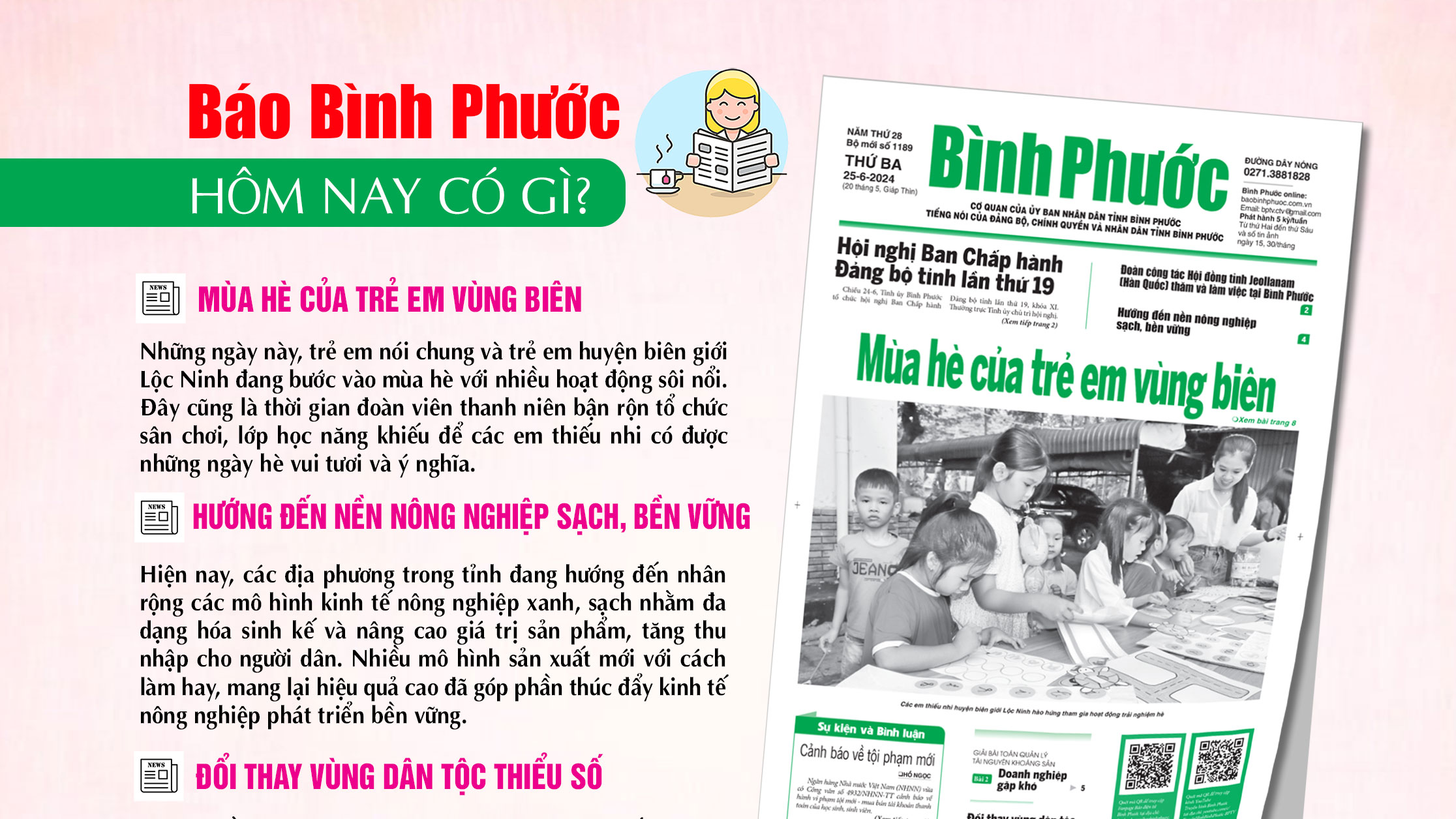Kính mời độc giả đón đọc báo in Bình Phước hôm nay 25-6-20244