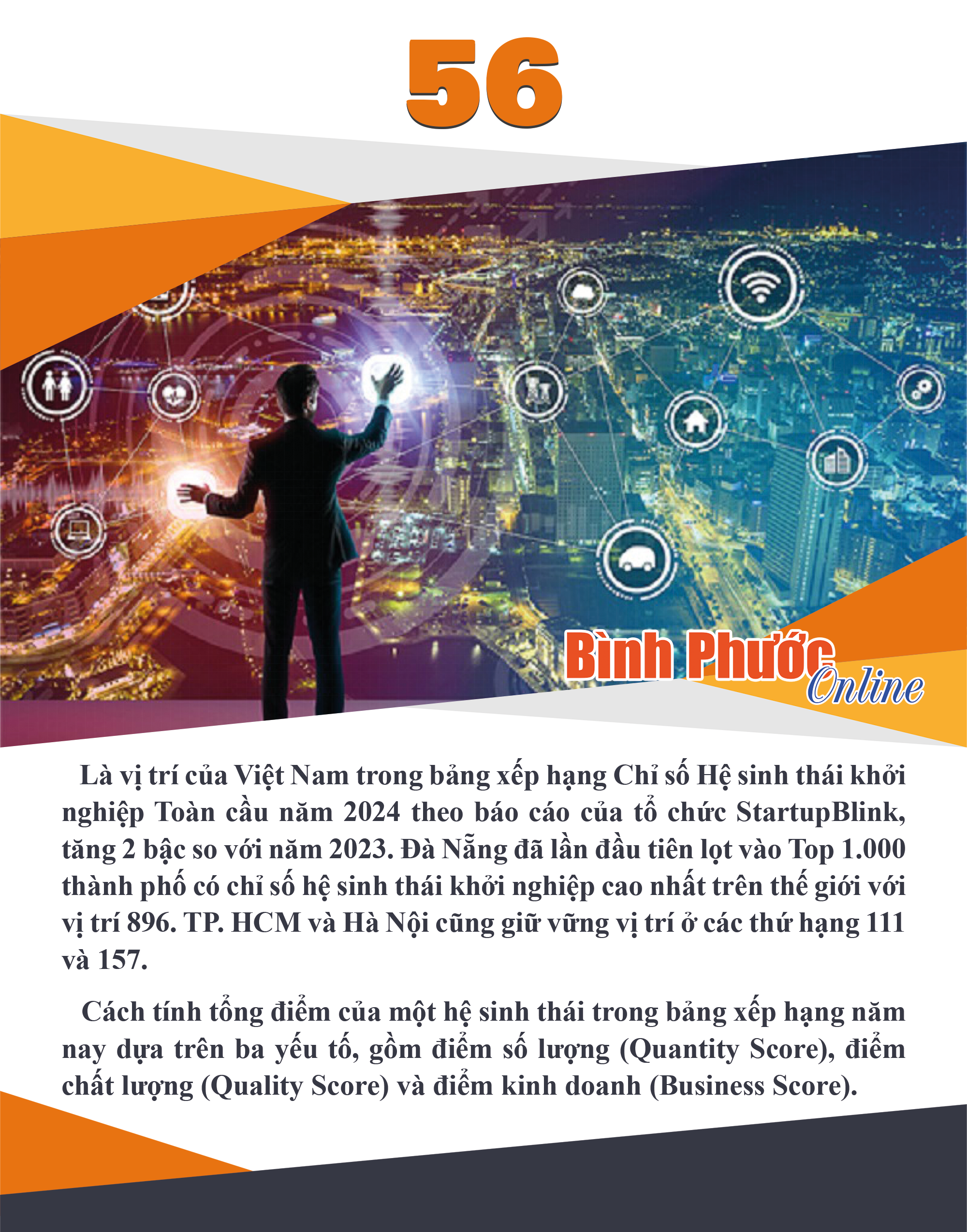 Việt Nam thăng hạng về Chỉ số hệ sinh thái khởi nghiệp toàn cầu 2024