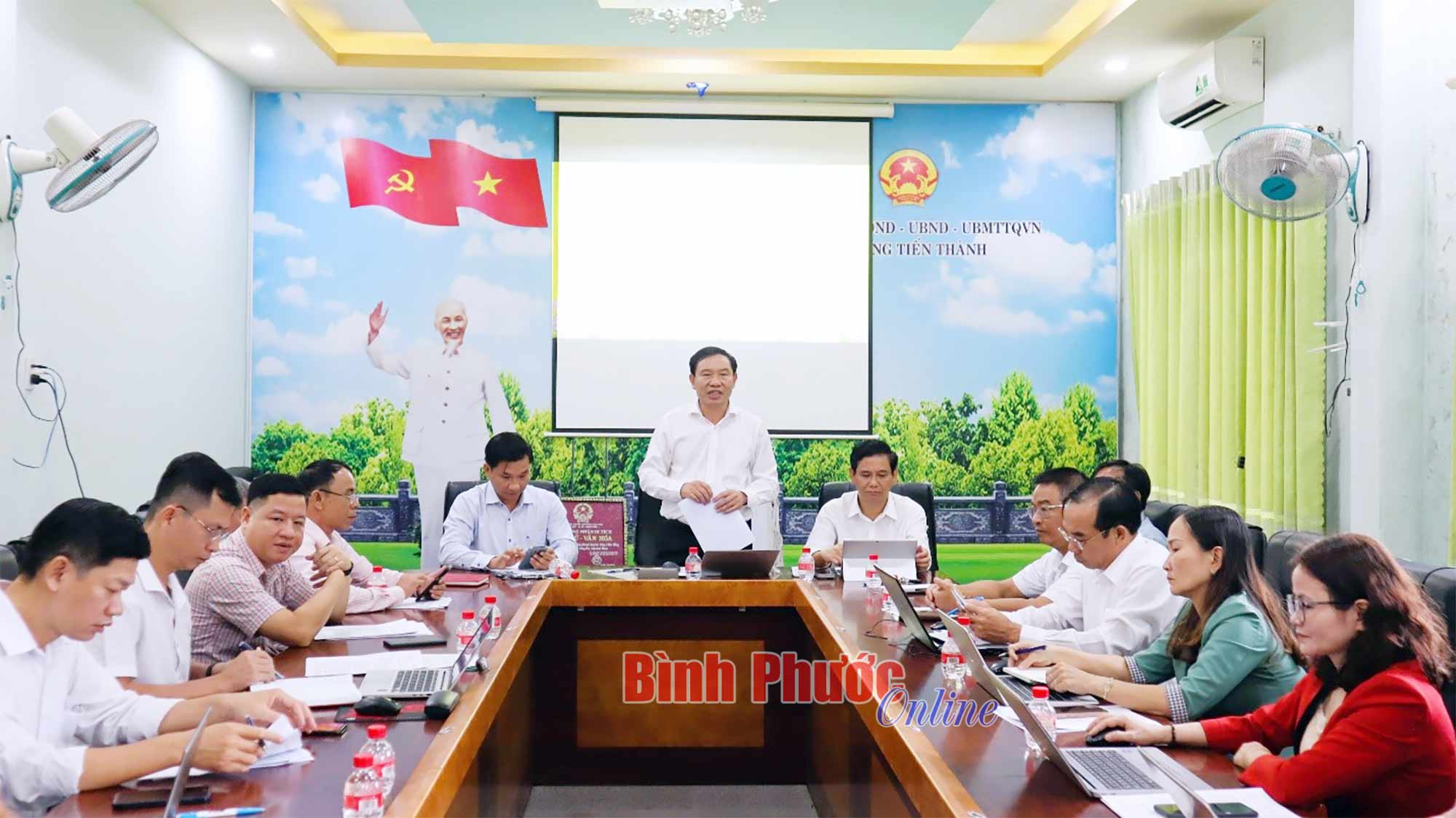 Ban trù bị phường Đồng Xoài (mới) họp phiên thứ nhất triển khai nhiệm vụ
