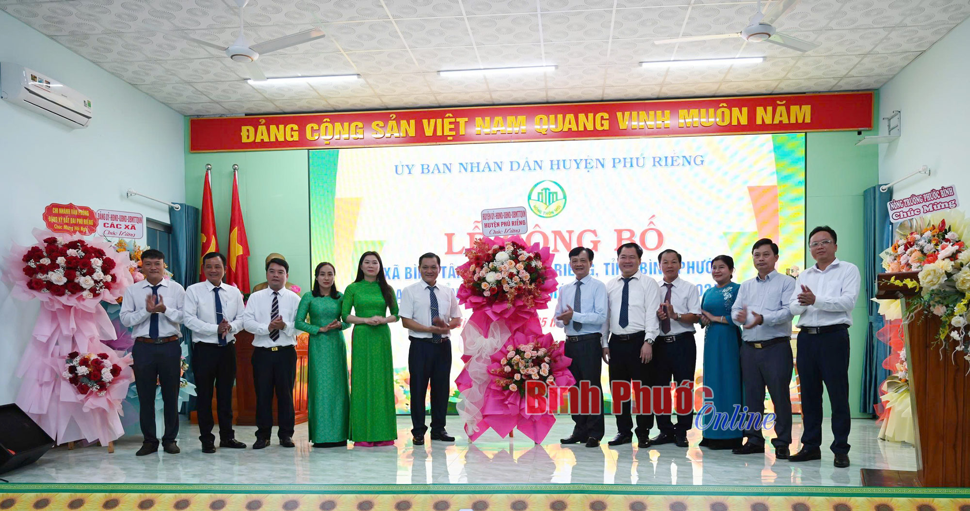 Bình Tân đạt chuẩn xã nông thôn mới nâng cao năm 2024