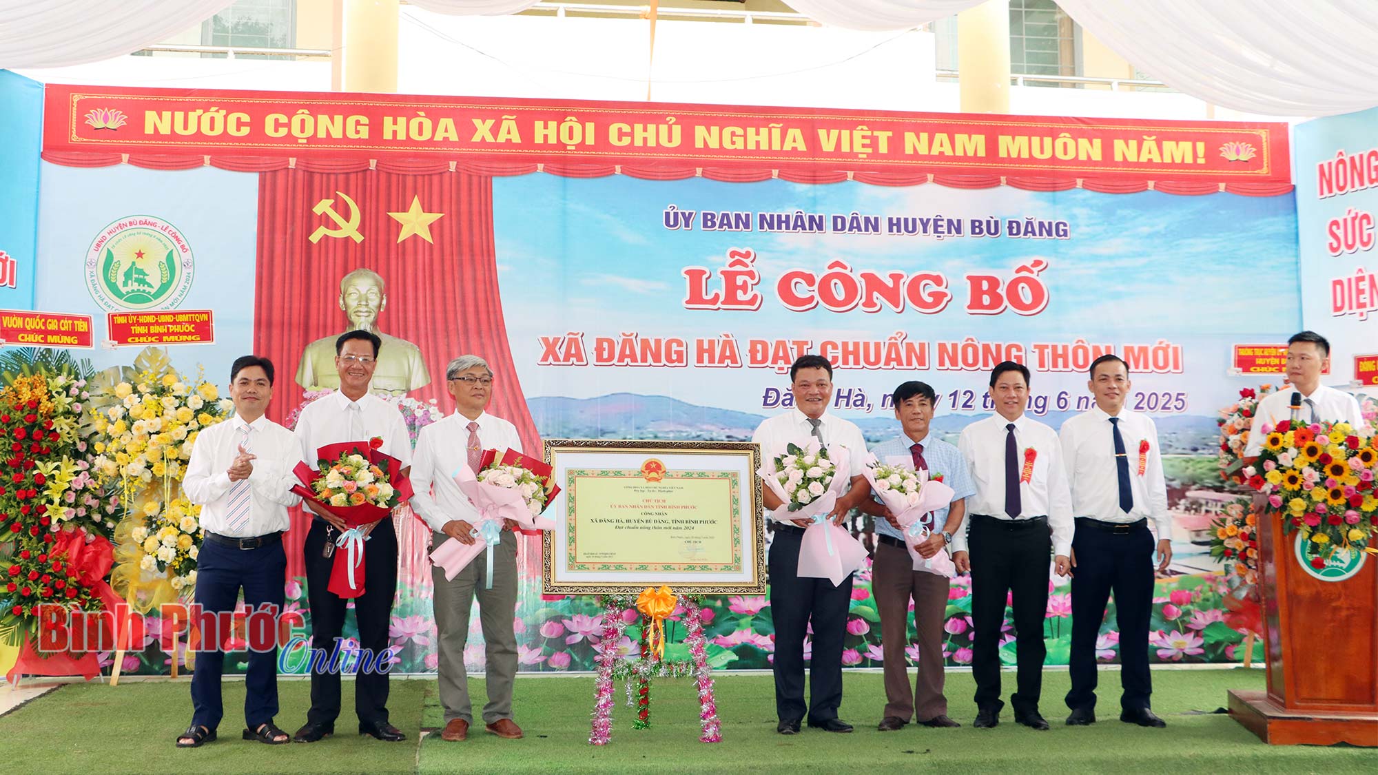 Đăng Hà đạt chuẩn xã nông thôn mới
