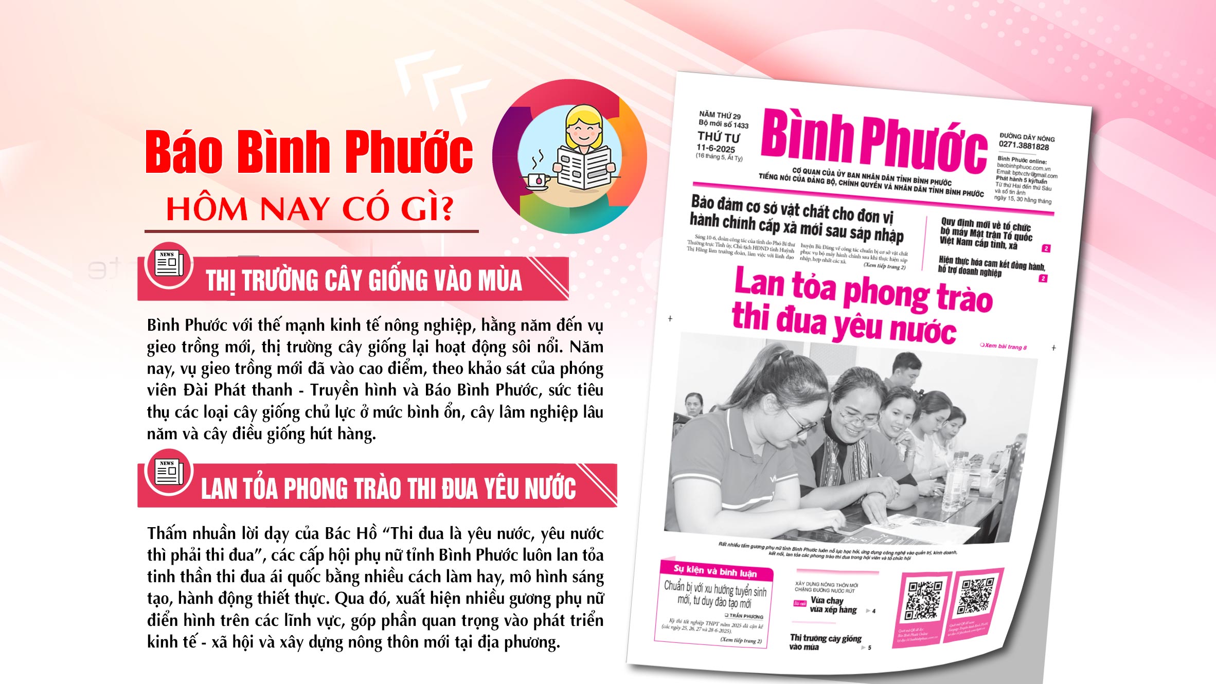 Kính mời độc giả đón đọc báo in Bình Phước hôm nay 11-6-2025