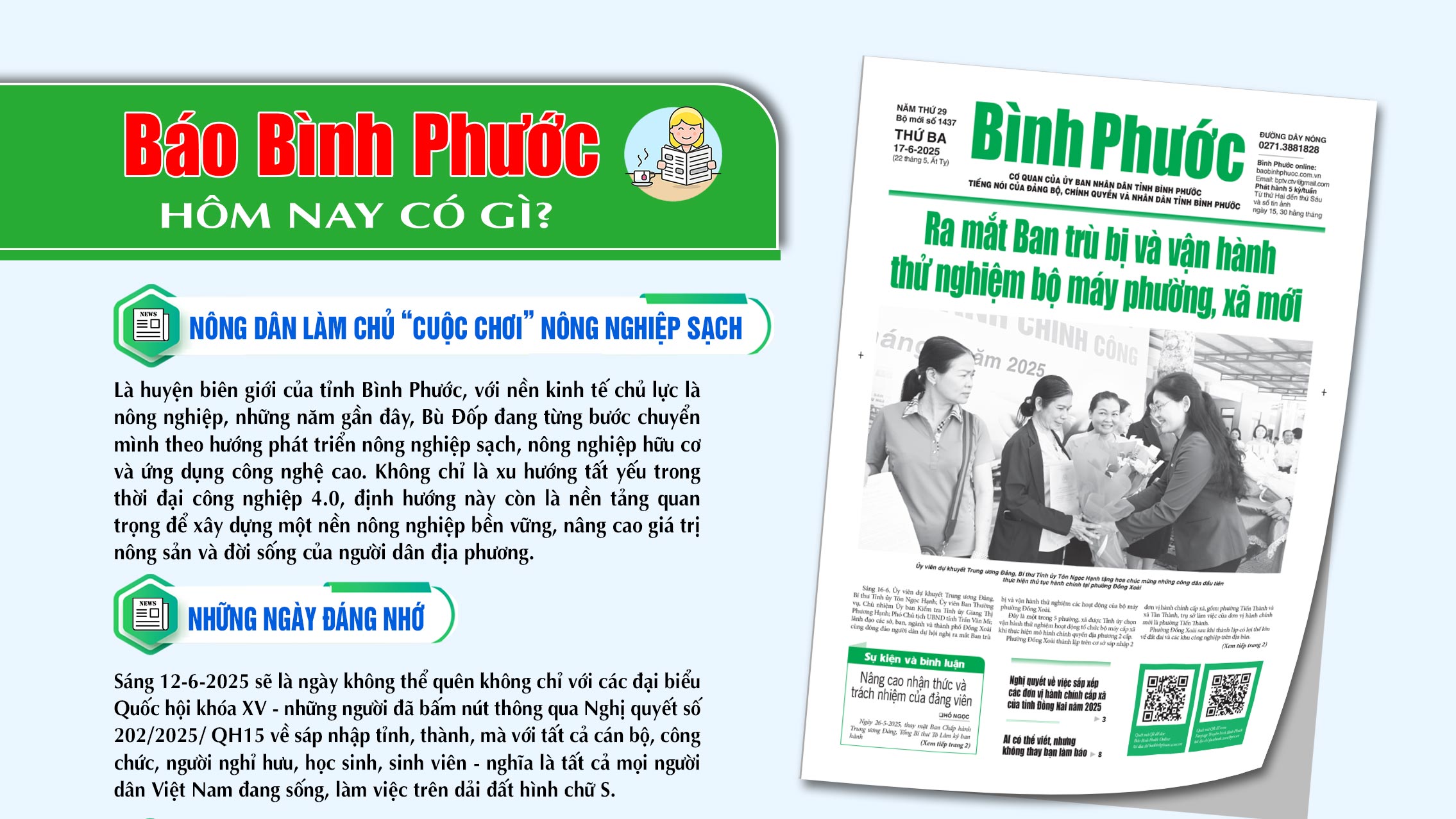 Kính mời độc giả đón đọc báo in Bình Phước hôm nay 17-6-2025