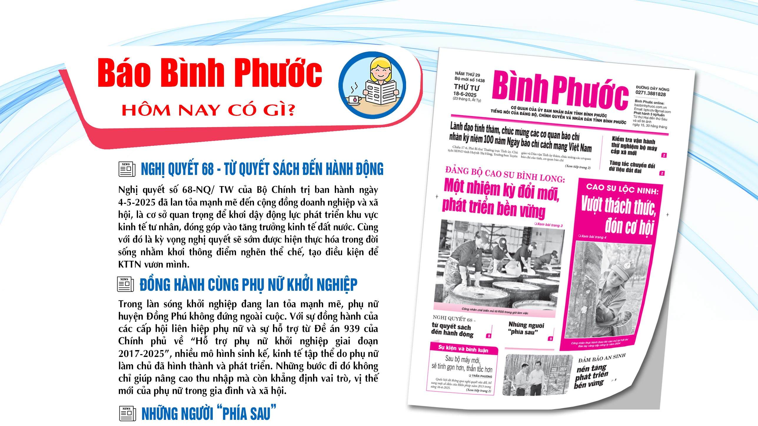 Kính mời độc giả đón đọc báo in Bình Phước hôm nay 18-6-2025 