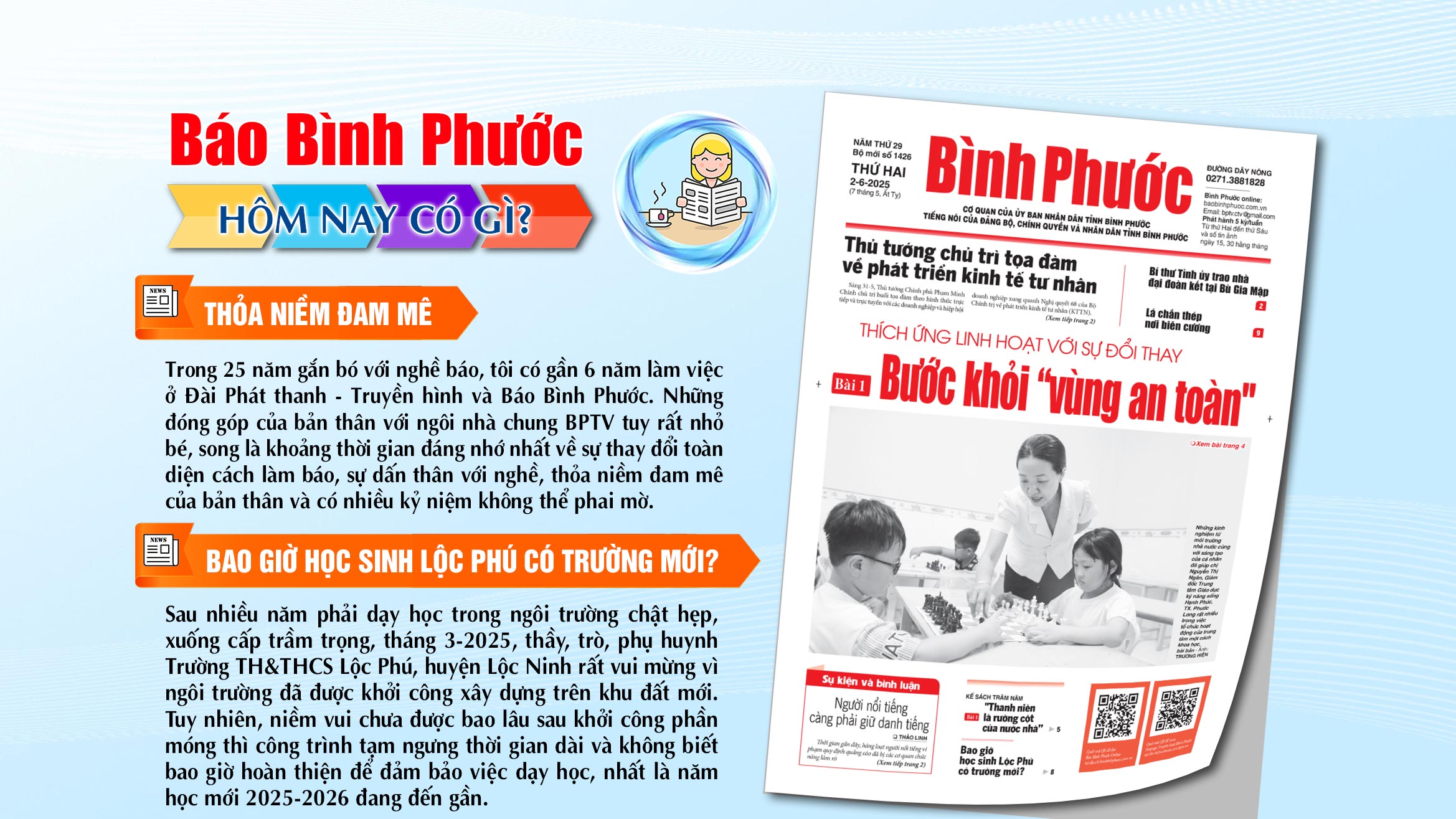 Kính mời độc giả đón đọc báo in Bình Phước hôm nay 2-6-2025